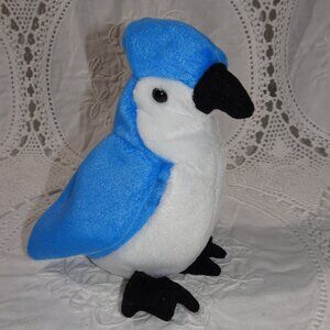 TY Beanie Babies Rocket the Blue Jay (4th Gen) Mismatched Dates MNWT